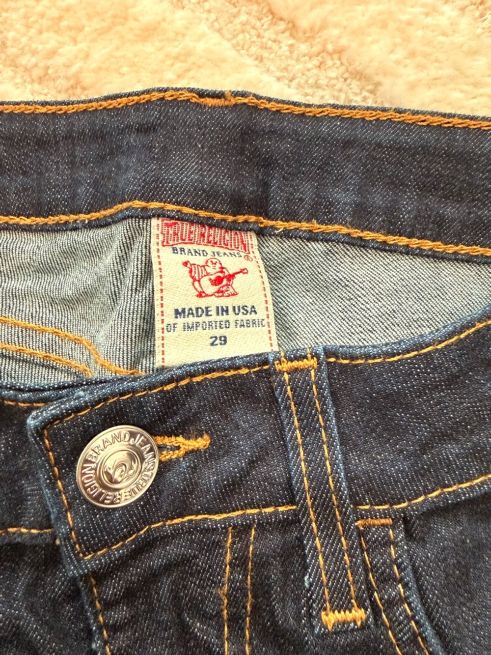 True Religion Dark Indigo Flare Jeans - Picture 8 of 8